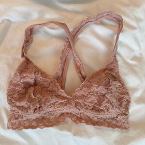 Aerie Lace Bralette in Soft Pink